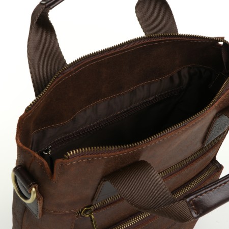 Male bag, igermann, brown color-4