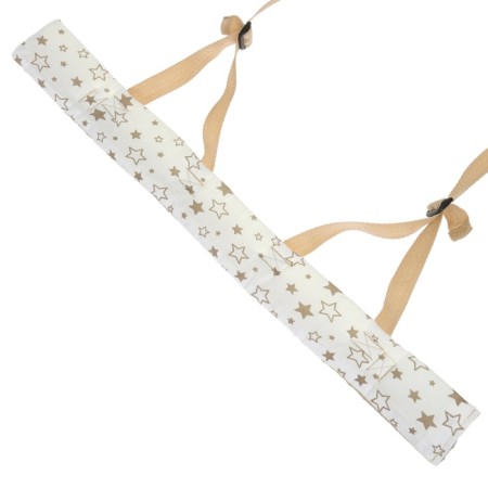 Reins No. 2, narrow, small stars, brown/white color-6