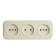3-seater socket without grounding contact, 250V, 16A, IP20, PST16-50-20 (RA 16-344-BZ), SL 1022741