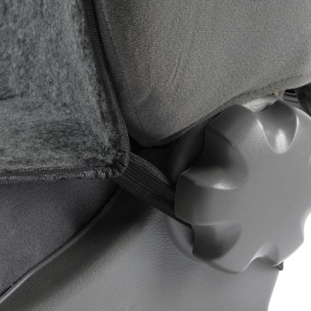 Front seat, artificial fur, size 55 x135 cm, gray-1