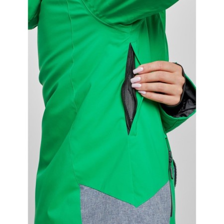 Ski costume female winter, size 44, green color-9