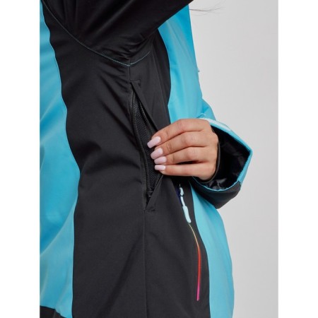 Ski costume female winter, size 42, blue color-8