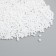 Glass 8/0 "Marshmallow. Gloss. Snow White" 10 g
