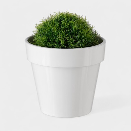Kashpo for flowers with an insert "Porto", 2.4 liters, white color-6