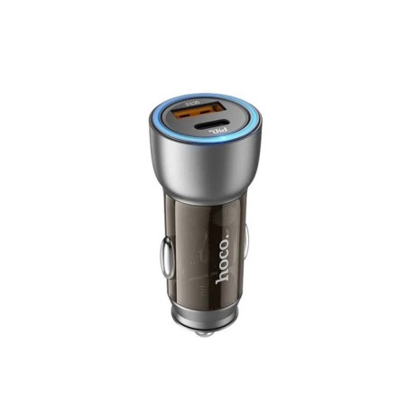 Hoco NZ8, 1 USB, 18 W, 1 Type-C, 25 W, PD + Qc, brown car.