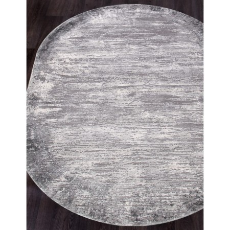 Oval Carbon Karmen Hali Armina, size 80x150 cm, color Grey/Grey