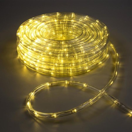 Luazon Lighting 10 mm light cord, IP65, 20 m, 24 LED/m, 220 V, 8 modes, glow warm white