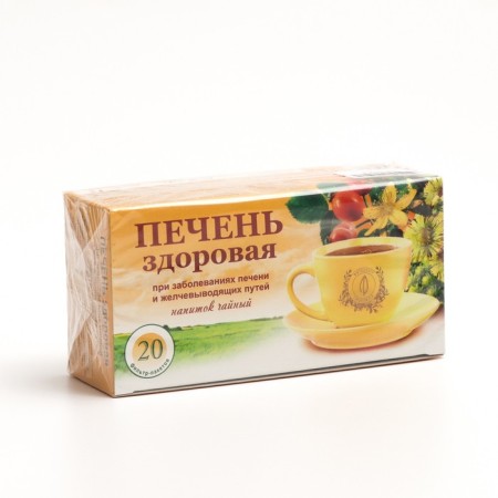 Herbal collection "Healthy liver", golden, 20 filter packages