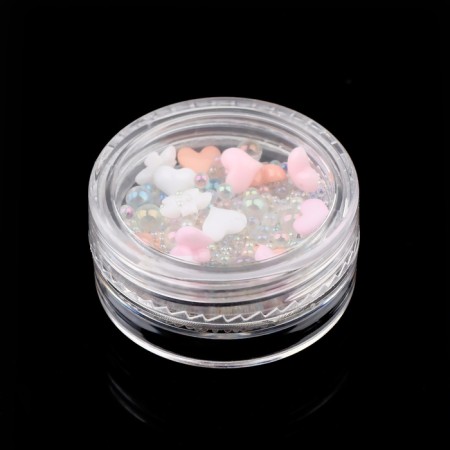 Assorted for decor "Tenderness", 3D effect, pink/transparent color-2