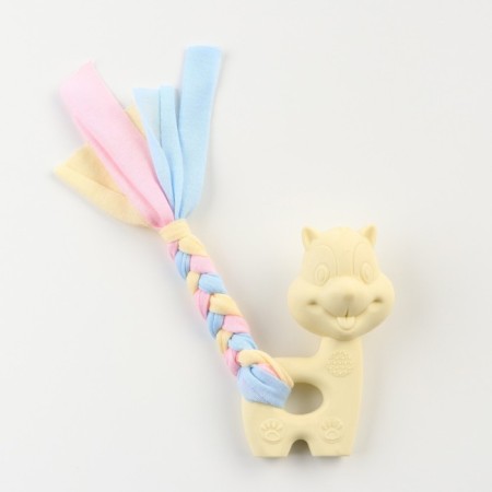 Premium Chewing Pig's toy "Squirrel", 10 x 6 x 3.5 cm, yellow-1
