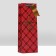 Package for a gift bottle "Happy New Year", red cage, luxury 12 x 36 x 8.5cm