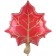 Foil ball 14 "Mini-Figure" Maple Leaf ", Red