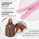 Lightning "Spiral", No. 5, detachable, automatic lock, 60 cm, pink color