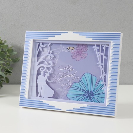 Photo frame plastic 13x18 cm "Walking in the park" Violet 23x2x18 cm-1