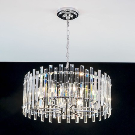 Suspendor Lamp Citilux "Ingvar" CL334181, 59x59x110 cm, 8x60W, E14, color gray-11