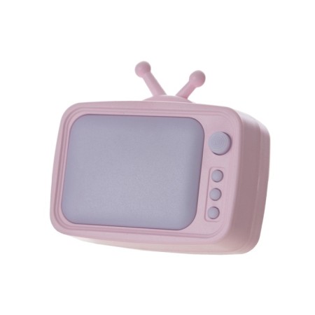 Nightlight "TV" LED pink 7x7x6.5 cm-8