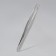 Pinzet straight/beveled, narrow, 9 cm, on the blister, silver color