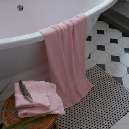 Trick Love Life Border, 30x60 cm, pink color, 100% cotton, 380 g/m2-5