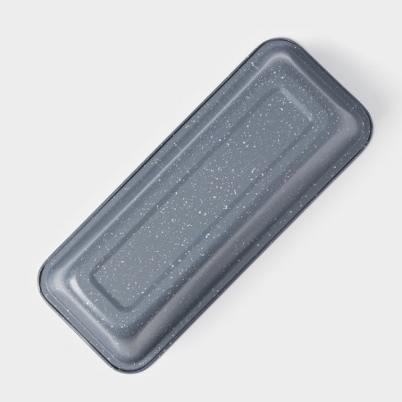 The form for baking is the shade “marble. Bread ", 31.5 × 13 × 6.5 cm, anti -stick coating, gray color-5
