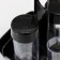 Set for spices "Rondo. Present ", 3 pcs on a stand with a napkin, the color is black