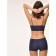 Female top on thin straps Top Spalla Stretta, size 48-50, deep blue color
