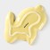 Ceramic Serving Dolyana "Cuties. Bunny ", 17.8 × 12.8 × 1.5 cm, yellow color