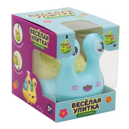 Developing Funky Toys toy "Fun Snail", with an inertial mechanism, mix-3
