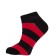 Women's socks, size 25, black-red color