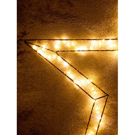 Figure Supported Frosty "Asterisk", 57x57x2, 200 LED, 220V, glow warm white-2