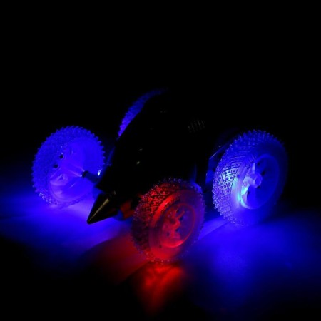 Crow in the radio -controlled “speed”, works on batteries, light effects, red color-4