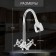 Kitchen mixer Zein Z25120101, flexible spout, crane boux brass 1/2 ", chrome