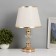 Table lamp "Master" 1x40W E27+backlight LED 5W gold 25x25x42cm