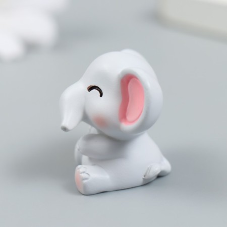Figure for Florarium Polystone "Baby Elephant" 3.2x2.9 cm-3