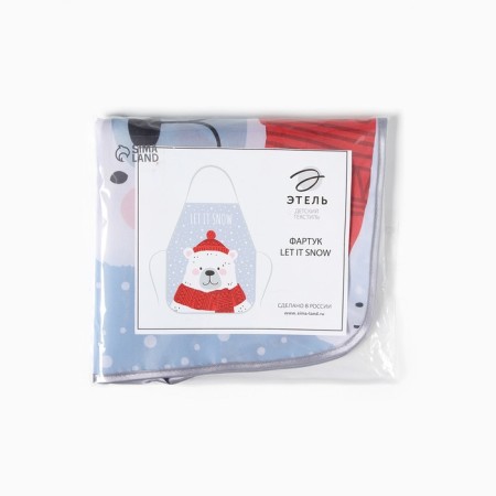 Apron for children for creativity Ethel "Let it Snow", 49 x 39 cm, 100% p/e-8