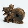 Table hours "Fireplaces. Smart Eagle owl", discrete move, 14 x 6.5 x 11.5 cm