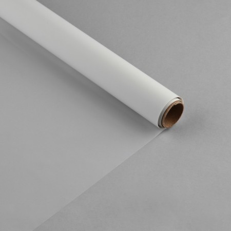 Flower film packaging matte transparent "white", 0.6 x 10 m