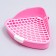 Corner toilet for rabbits and ferrets "Pijon", 24 x 18 x 11 cm, pink