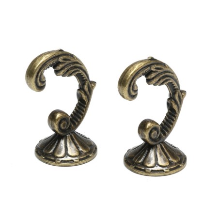 The hook for the curtains "tundra" ks002, one -rod, bronze color-8