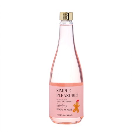 Simple pleasures shower gels set, peppermint and cranberry aroma, 440 ml-2