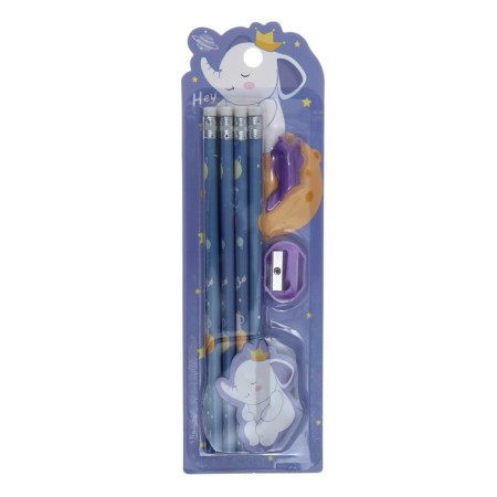 Cleaning Set, 8 chernographic pencils, sharpener, nozzle for correcting letters technique, mix-5