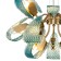 Suspended indigo lamp, 11033/12p blue. 12x40W, E14, 680x680x435/1500 mm, blue color