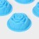 A set of baking forms “Rose”, silicone, 8 × 3.5 cm, 6 pcs, color mix
