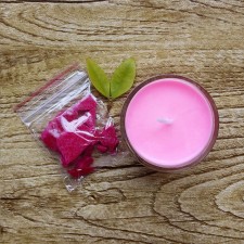 Dye based on soy wax for candles, 5 g, pink color
