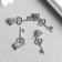 Bale with a suspension metal for creativity "Openwork key" silver 3.1 cm