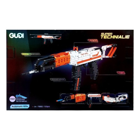 Designer AK-47 weapons, shoots soft bullets, 533 parts-5