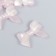Decor for creativity Plastic "Bow pale pink" glows in the dark 0.8x2.4x3.4 cm