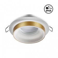 The lamp is built -in moisture -proof Novotech. Water, 9W, GU10, 40x98x98 mm, white color, gold