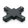 Connector (X-shaped) Gauss, black color