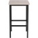Haric loft Metal/MDF stool, black/Philadelphia Gray 34x34x61 cm