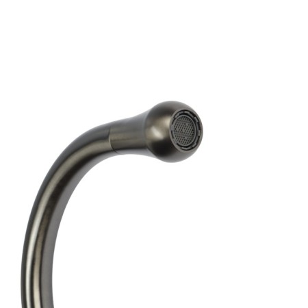 Kitchen mixer Zein Z3740, "Drop", single -leaf, pouring height 13 cm, graphite-3